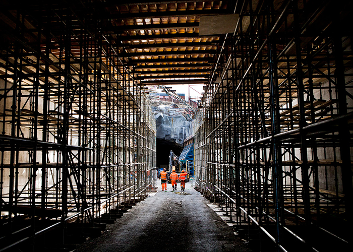 Citybanan byggarbetsplats